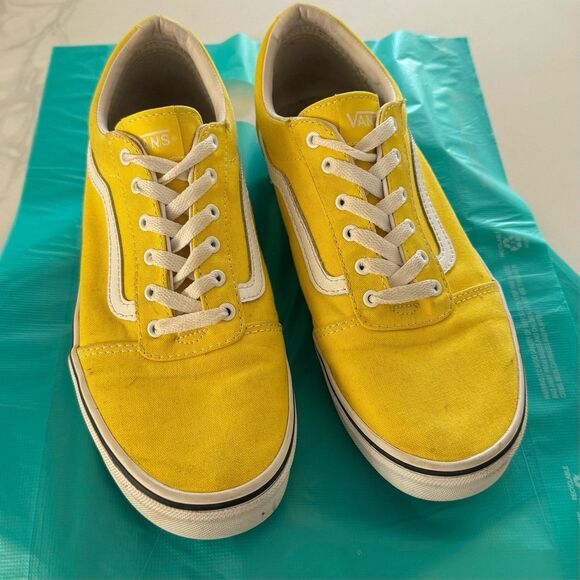 Vans Old Skool Skateboarding Shoes Low-top Yellow - Picture 1 of 4